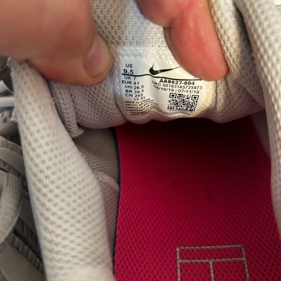 Nike‎ Air Zoom Women’s Prestige AA8027-004 Gray Running Shoes Sneakers Size 9.5 - Picture 9 of 12